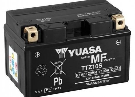 МОТО 12V 9,1Ah MF VRLA Battery AGM (сухозаряжений) YUASA TTZ10S