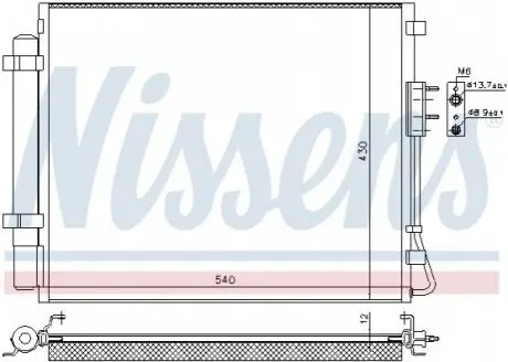 Радіатор кондиціонера NISSENS 940726