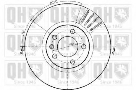 Тормозной диск QUINTON HAZELL BDC4439 (фото 1)