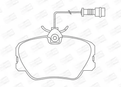 Колодка торм. диск. MB 190 (W201), E-CLASS (W124) передн. CHAMPION 571382CH