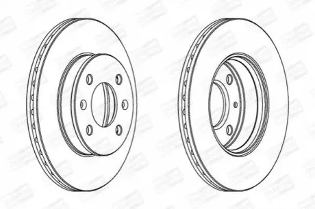 Диск тормозной HYUNDAI GETZ 1.1I 12V 02.07- передн. CHAMPION 562425CH