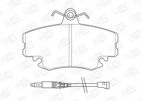 Колодка торм. диск. PEUGEOT 309, 205 передн. CHAMPION 571526CH
