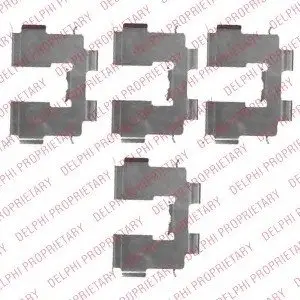 Комплектующие, колодки дискового тормоза Delphi LX0513 (фото 1)