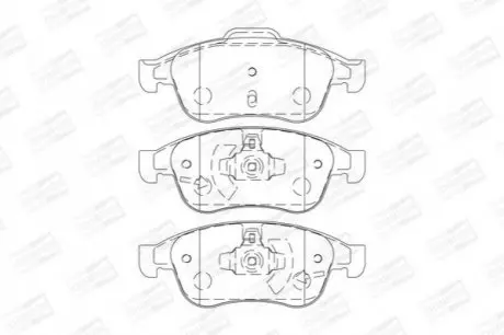 Колодка гальм. диск. RENAULT DUSTER передн. CHAMPION 573268CH
