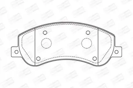 Колодка торм. диск. FORD TRANSIT передн. CHAMPION 573275CH
