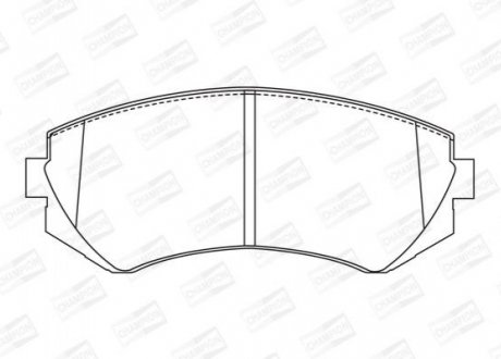Колодка гальм. диск. NISSAN PATROL задн. CHAMPION 572541CH
