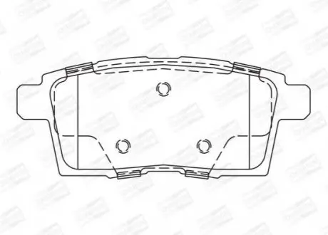 Колодка гальм. диск. MAZDA CX-7 задн. CHAMPION 572644CH