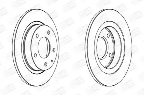 Диск тормозной MAZDA 626 задн. CHAMPION 561717CH