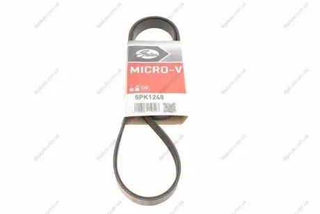 Доріжковий пас GAT5PK1248 Gates 5PK1248