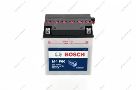 Стартерная аккумуляторная батарея, Стартерная аккумуляторная батарея BOSCH 0092M4F600 (фото 1)