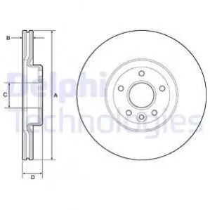 Тормозной диск Delphi BG4056C