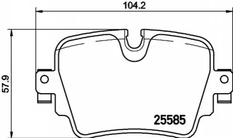 Комплект гальмівних колодок P 36 032 BREMBO P36032