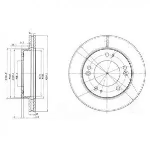 Тормозной диск Delphi BG3226