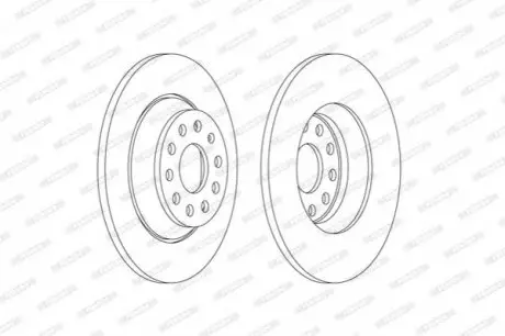 Гальмівний диск FERODO DDF2506C