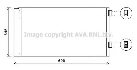 Радиатор кондиционера MINI: MINI: (R56) Cooper/Cooper D/Cooper S/Cooper SD/One/One D 06-, MINI: CLUB AVA QUALITY COOLING AVA COOLING BW5414D