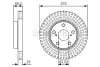 Тормозной диск BOSCH 0 986 479 U19 0986479U19