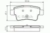 0 986 495 111_колодки дисковые задние! \ Opel Corsa D 1.6 Turbo/1.4/1.7CDTi 06> BOSCH 0986495111 0986495111