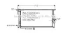 Радіатор BMW E81/E87/E90/F25 2.0-3.0/2.0D-3.0D 05- AVA QUALITY COOLING BWA2293