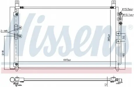 Радіатор кондиціонера NIS NISSENS 941167