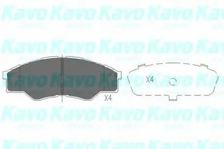 Комплект тормозных колодок, дисковый тормоз PARTS KAVO KBP-9102