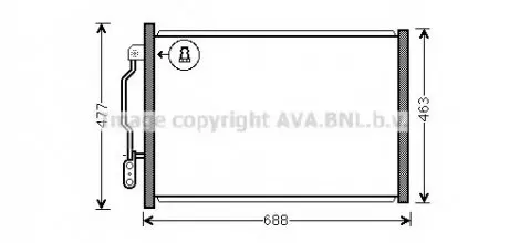 Конденсер MB W221C216 3.0-6.2 05- AVA QUALITY COOLING AVA COOLING MSA5605 (фото 1)