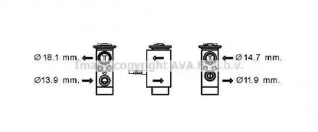 Розширювальний клапан, кондиціонер AVA QUALITY COOLING AVA COOLING BW1432