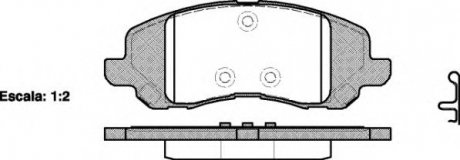 Комплект тормозных колодок, дисковый тормоз ROADHOUSE 2804.20 (фото 1)