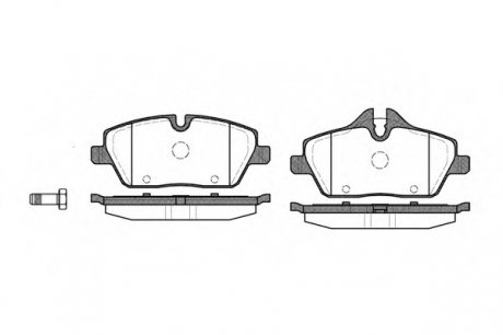 Комплект тормозных колодок, дисковый тормоз WOKING P10313.00 (фото 1)