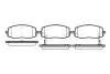 Гальмівні колодки перед. Kia Picanto/Hyundai i10 04- (mando) WOKING P10333.02 (фото 1)