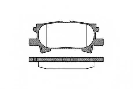 Гальмівні колодки зад. Lexus RX 03-08 (sumitomo) WOKING P11403.00