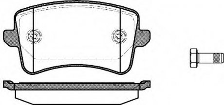Комплект тормозных колодок, дисковый тормоз WOKING P12433.00 (фото 1)