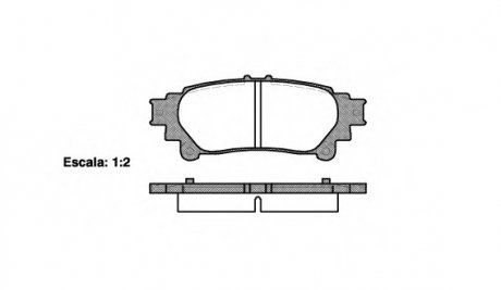 Комплект тормозных колодок, дисковый тормоз WOKING P12953.00 (фото 1)