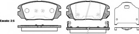 Комплект тормозных колодок, дисковый тормоз WOKING P13043.02 (фото 1)