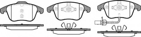 Комплект тормозных колодок, дисковый тормоз WOKING P13193.11