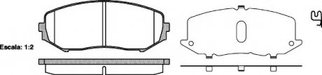 Комплект тормозных колодок, дисковый тормоз WOKING P13253.02 (фото 1)