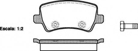 Комплект тормозных колодок, дисковый тормоз WOKING P13363.00 (фото 1)