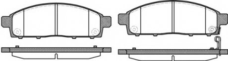 Комплект тормозных колодок, дисковый тормоз WOKING P13423.01 (фото 1)