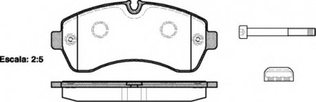 Комплект тормозных колодок, дисковый тормоз WOKING P13433.00 (фото 1)