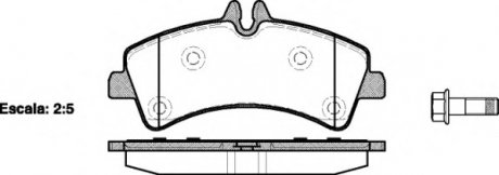 Комплект тормозных колодок, дисковый тормоз WOKING P13473.00