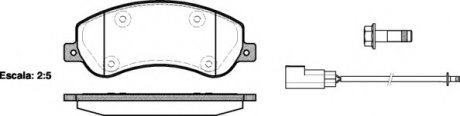 Комплект тормозных колодок, дисковый тормоз WOKING P13503.02 (фото 1)