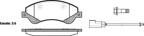 Комплект тормозных колодок, дисковый тормоз WOKING P13513.02