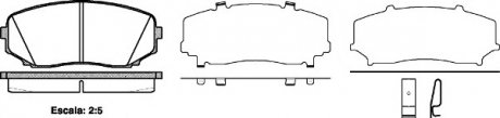 Гальмівні колодки перед. Mazda CX-7/CX-9 07- (sumitomo) WOKING P13673.02