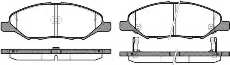 Комплект тормозных колодок, дисковый тормоз WOKING P13933.02