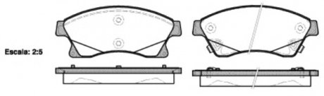 Комплект тормозных колодок, дисковый тормоз WOKING P15313.12 (фото 1)