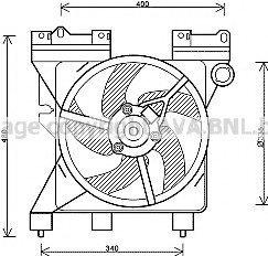 Вентилятор, охлаждение двигателя AVA QUALITY COOLING AVA COOLING CN7547