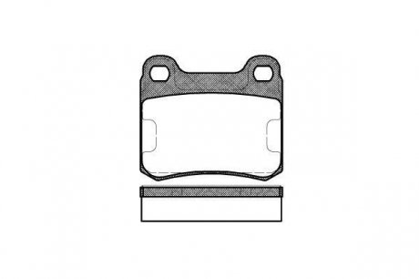 Комплект тормозных колодок, дисковый тормоз WOKING P0573.10 (фото 1)