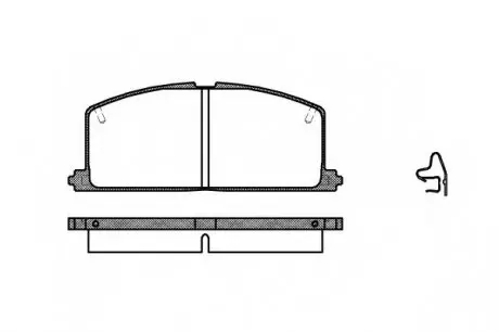 Гальмівні колодки перед. Camry/Carina/Celica/Corolla/Tercel (83-02) WOKING P0673.04