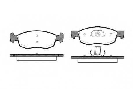 Комплект тормозных колодок, дисковый тормоз WOKING P0723.30 (фото 1)