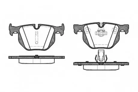 Комплект тормозных колодок, дисковый тормоз WOKING P2813.60