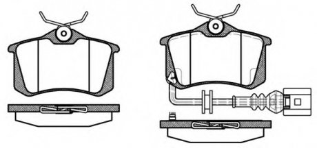 Комплект тормозных колодок, дисковый тормоз WOKING P3633.41 (фото 1)